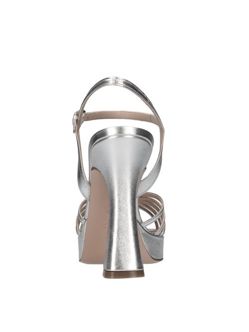 Sandali in pelle FRANCESCO SACCO | 6498 NAPPA LAM.ARGENTP